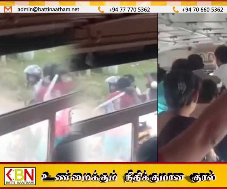 மன்னாரில் பஸ்ஸிற்குள் புகுந்து கத்தி முனையில் நபர் ஒருவர் கடத்தல்