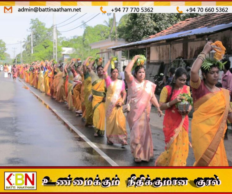 செங்கலடி இரமேஸ்புரம் ஸ்ரீசித்திரவேலாயுத சுவாமி ஆலய பால்குட பவனி நிகழ்வு