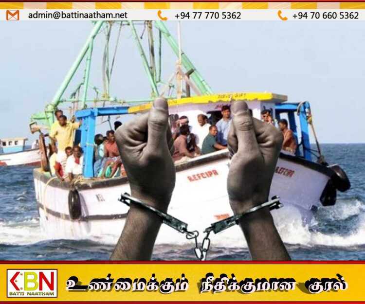 இந்திய கடற்றொழிலாளர்கள் ஏழுபேர் இலங்கை கடற்படையினரால் கைது