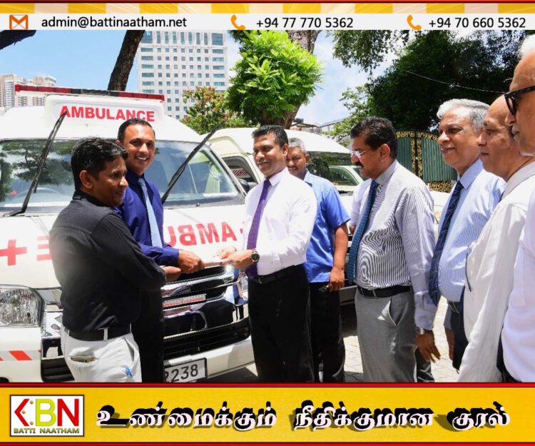20 அதிநவீன ஆம்புலன்ஸ்கள் அரசாங்க வைத்தியசாலைகளுக்கு விநியோகம்