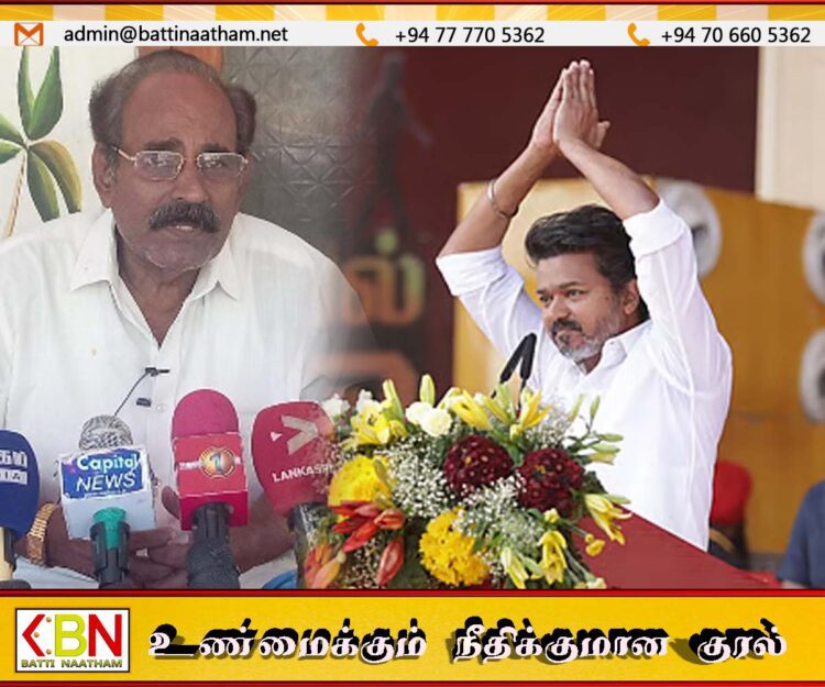 விஜயின் கச்சதீவு குறித்த கருத்து வரலாறு தெரியாத அரசியல் நோக்கத்திற்கான நாடகம்; என்.வி.சுப்பிரமணியம்