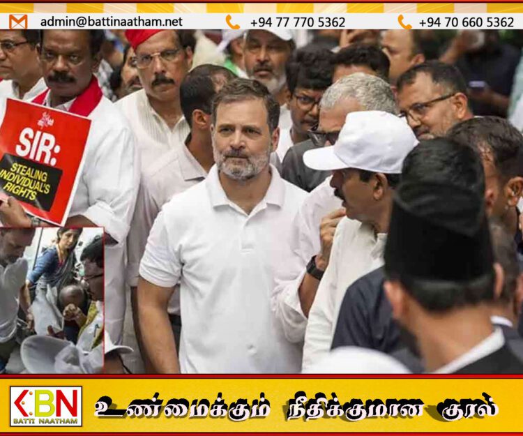 இந்திய எதிர்க்கட்சி தலைவர் ராகுல் காந்தி கைது