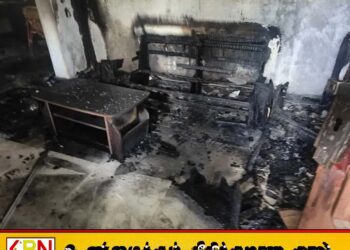 ஓட்டமாவடியில் குடும்பத் தகராறு காரணமாக சொந்த வீட்டிற்கு தீவைத்தவர் கைது