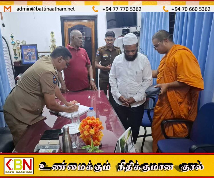பொலிஸ் சார்ஜன்ட் ஒருவருக்கு மன்னிப்பு வழங்கிய பௌத்த தேரர்-காணொளி