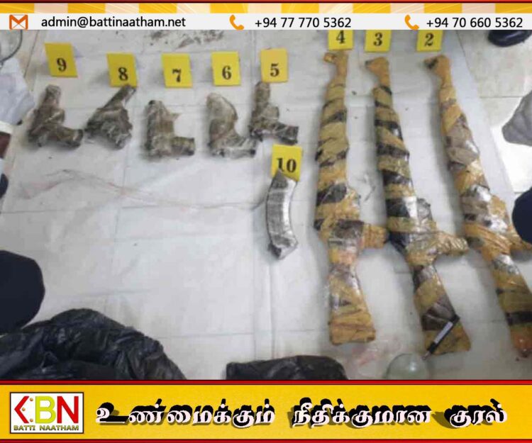 வீதியில் மீட்கப்பட்டது போலித் துப்பாக்கிகள்; நவகமுவ பொலிஸார்