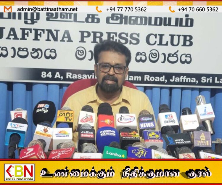ரணிலை விடுவிக்க முயற்சிக்கும் சுமந்திரன் ஒரு விலாங்கு மீன்; மக்கள் எழுச்சிக் கட்சியின் தலைவர்