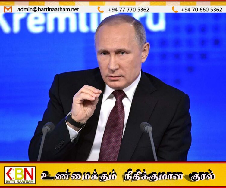 போர் நிறுத்தத்துக்கு புட்டின் விதித்த 03 நிபந்தனைகள்