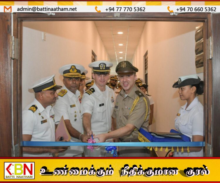திருகோணமலையில் இலங்கை கடற்படைக்கு அதிநவீன ஆங்கில மொழி ஆய்வுகூடம் திறந்து வைப்பு