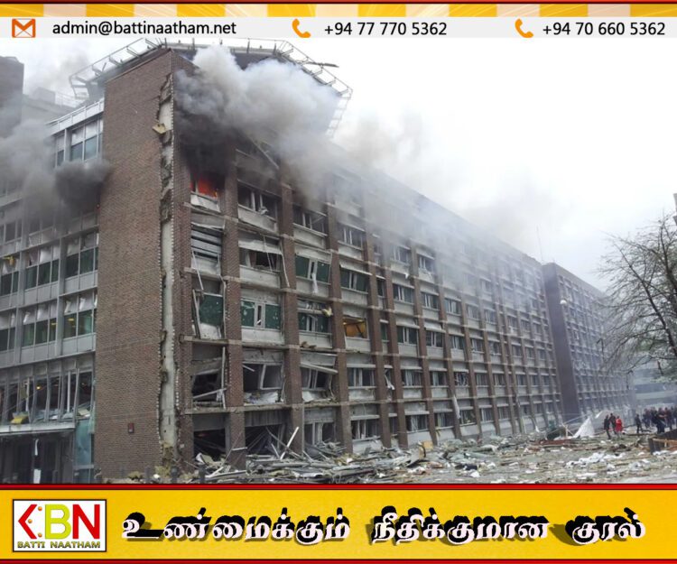 ஒஸ்லோவில் அடுத்தடுத்து குண்டுவெடிப்பு சம்பவங்கள்; மக்கள் வெளியே வரத் தடை
