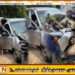 களுதாவளையில் வேகக்கட்டுப்பாட்டை இழந்த கார் மின்தூணுடன் மோதி விபத்து