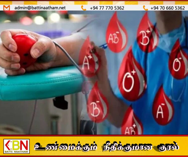 யாழ்ப்பாணம் இரத்த வங்கியில் அனைத்து இரத்த வகைகளிலும் தட்டுப்பாடு