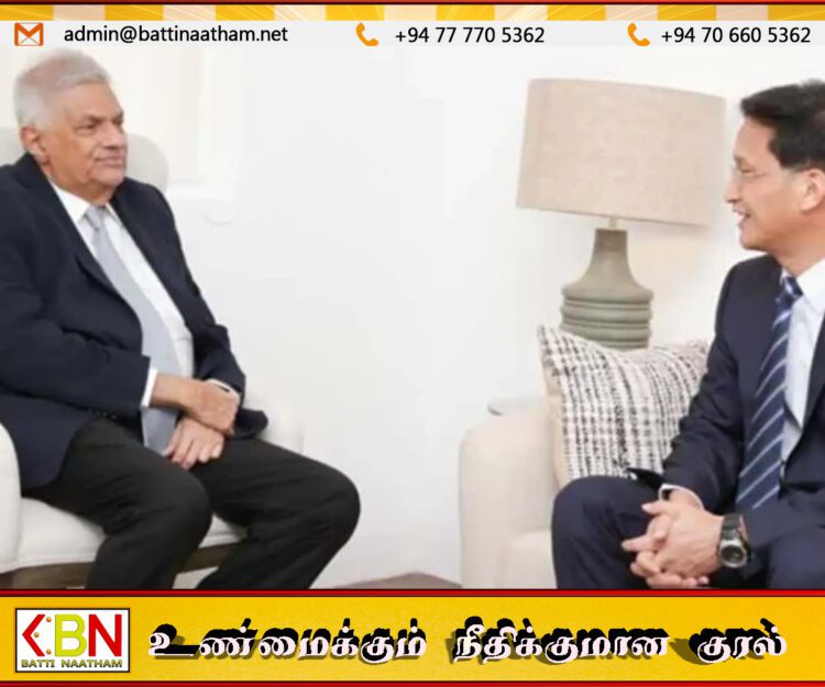 முன்னாள் ஜனாதிபதி ரணில் விக்கிரமசிங்கவை சந்தித்த சீன தூதர் குய் செங்ஹோங்