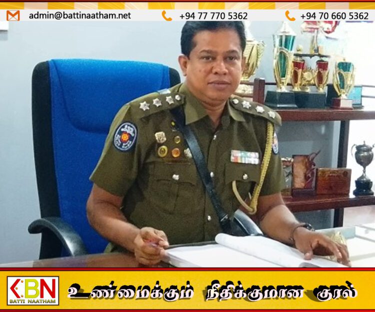 திருகோணமலை தலைமைப் பொலிஸ் நிலைய பொறுப்பதிகாரியாக கே.எச்.சி.சி.குமாரசிங்க நியமனம்