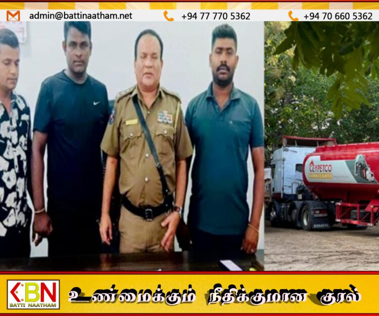 எரிபொருள் தாங்கி வாகனத்தை செலுத்தி சென்ற சாரதி ஐஸ் போதைப்பொருளுடன் கைது