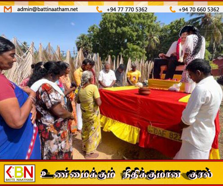 அமரர் திலீபன் நினைவு ஊர்திப் பயணம் திருக்கோவிலில் ஆரம்பம்