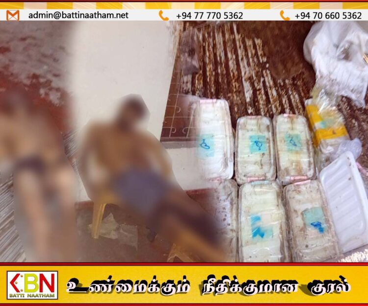 வீட்டின் உள்ளே இரண்டு சடலங்கள் மீட்பு; வெளியில் நின்ற லொறிக்குள் 10 ஐஸ் பொதிகள்
