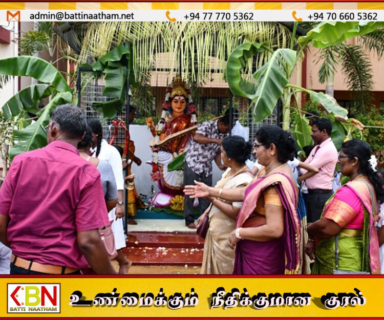 மட்டு கருவேப்பங்கேணி விபுலாநந்தா கல்லூரியில் 65ஆவது ஆண்டு நிறைவை முன்னிட்டு கலைமகள் சிலை திறப்பு விழா