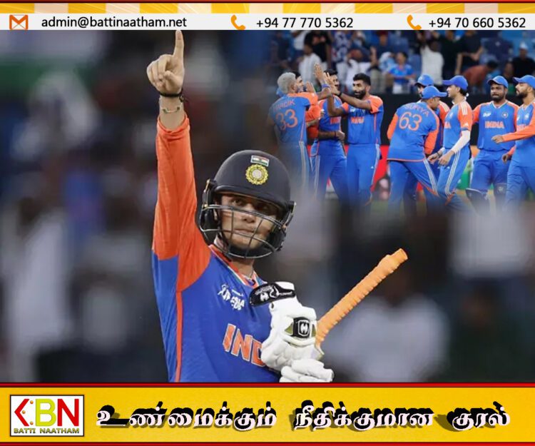 ஆசியக் கிண்ணத்தில் பாகிஸ்தானை வீழ்த்திய இந்தியா; அபிஷேக் சர்மா உலக சாதனை