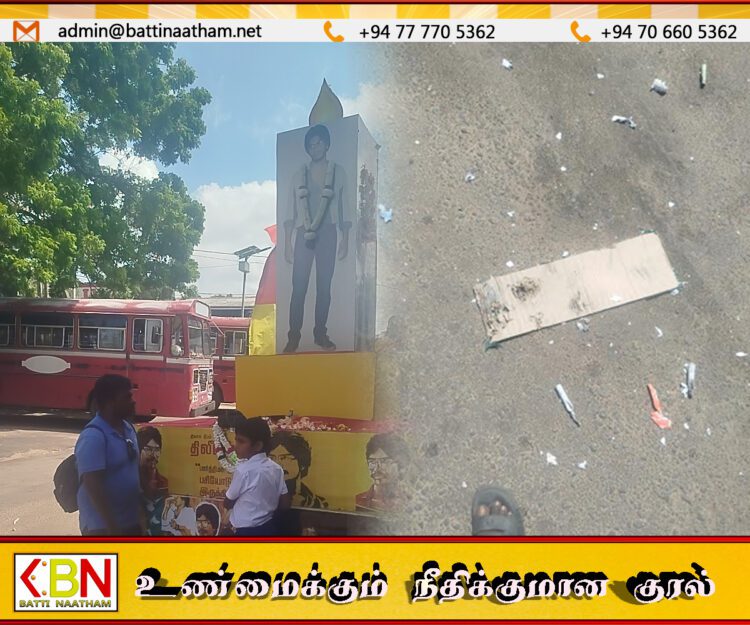 அமரர் திலீபனின் 38 ஆம் ஆண்டு நினைவு ஊர்தி பவனியின் போது பட்டாசுகளை கொழுத்திய இளைஞன் கைது