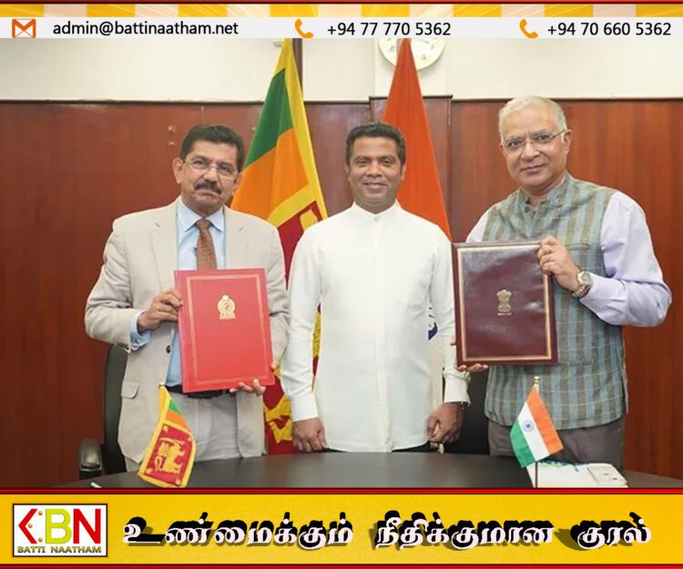 மன்னார் வைத்தியசாலைக்கான 600 மில்லியன் ரூபாய் மானியத்திற்கு இந்தியா– இலங்கை புரிந்துணர்வு ஒப்பந்தம்