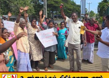 சுத்தமான குடிநீர் இணைப்பை வழங்குமாறு வழியுறுத்தி கவனயீர்ப்பு போராட்டம்