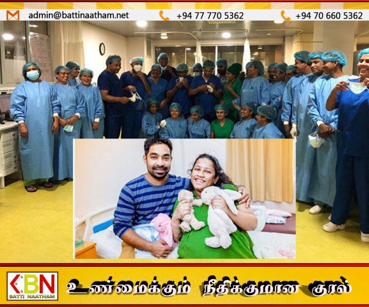 இலங்கையில் முதல் முறையாக ஒரே பிரசவத்தில் ஆறு குழந்தைகளைப் பெற்றெடுத்த தாய்