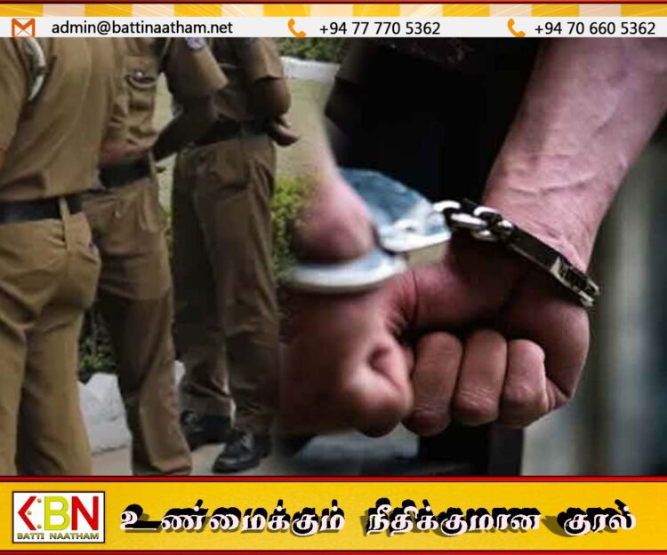 10 ஆயிரம் கையூட்டல் பெற்ற குற்றச்சாட்டில் காரைத்தீவு பொலிஸ் அதிகாரி கைது