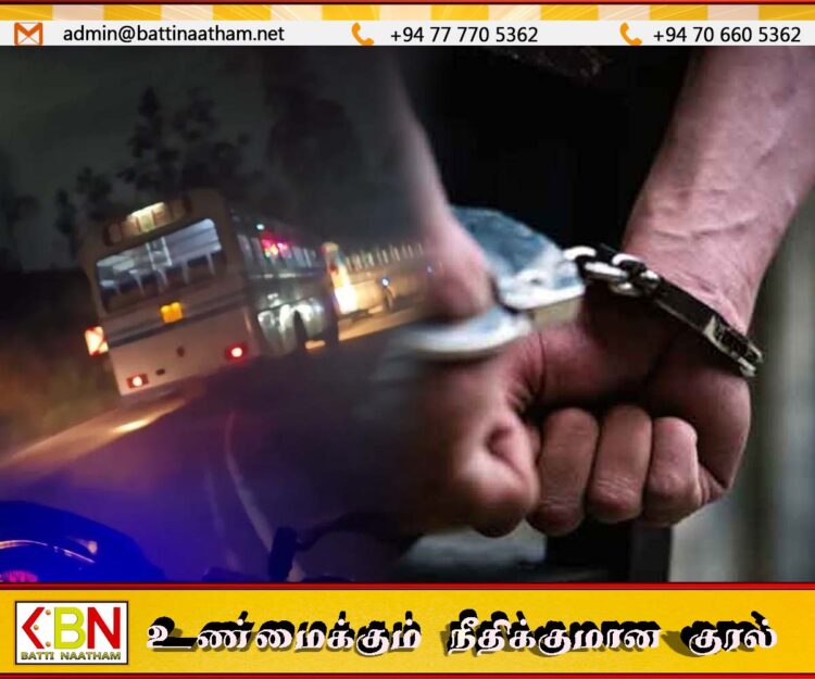 அதிவேகமாக இரு தனியார் பஸ்களை ஓட்டிச் சென்ற சாரதிகள் கைது