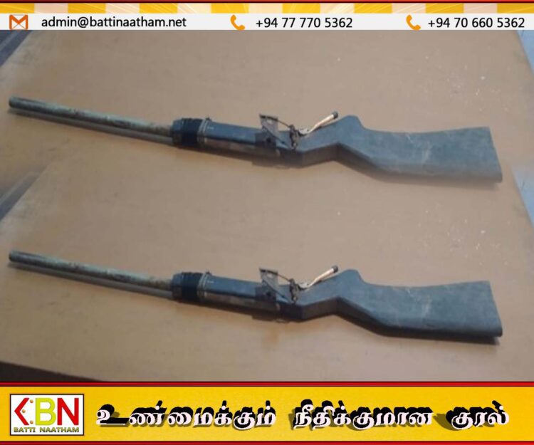 திருகோணமலையில் கட்டுத்துவக்குடன் ஒருவர் கைது