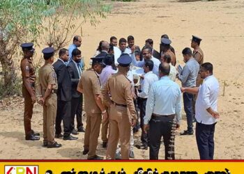 குருக்கள் மடம் மனிதப் புதைகுழி அமைந்துள்ள இடத்திற்கு நீதிபதி உள்ளிட்ட உயர் அதிகாரிகள் விஜயம்