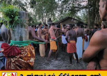 தம்பிலுவில் கோவலன் ஆலயம்; மழை வேண்டி கொம்புமுறி விளையாட்டு முன்னெடுப்பு
