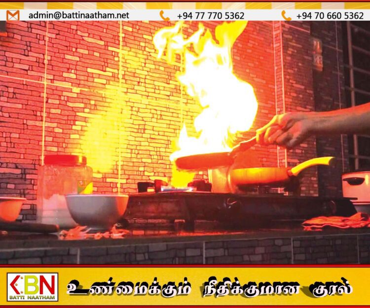 ஓட்டமாவடியில் சமயல் எரிவாயு கசிவு சம்பவத்தில் பெண்ணொருவர் பலி