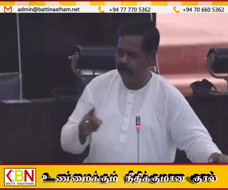 புலிகளிளோடு இணைந்து முஸ்லிம்களும் போராடியிருக்கின்றார்; சபையில் சிறீதரன்