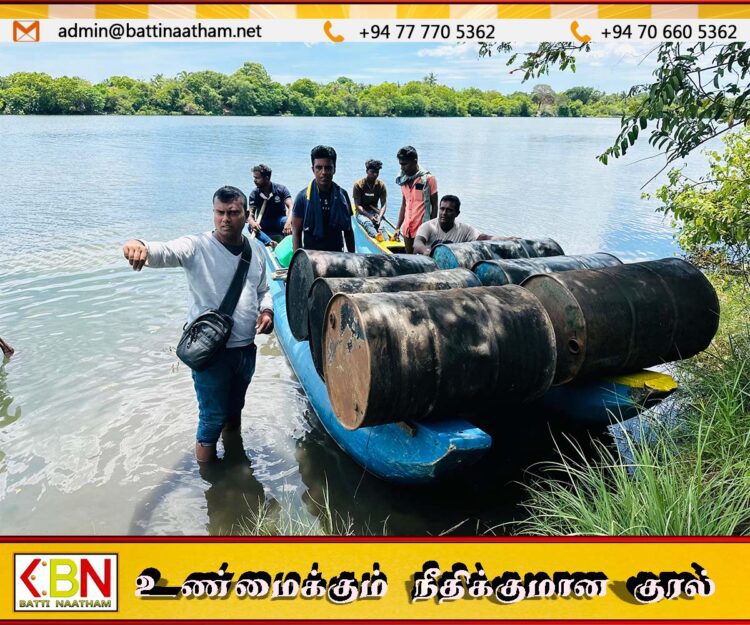 வாழைச்சேனை பகுதியில் கசிப்பு உற்பத்தி நிலையம் கிழக்கு மாகாண குற்றப்பிரிவு பொலிசாரால் முற்றுகை