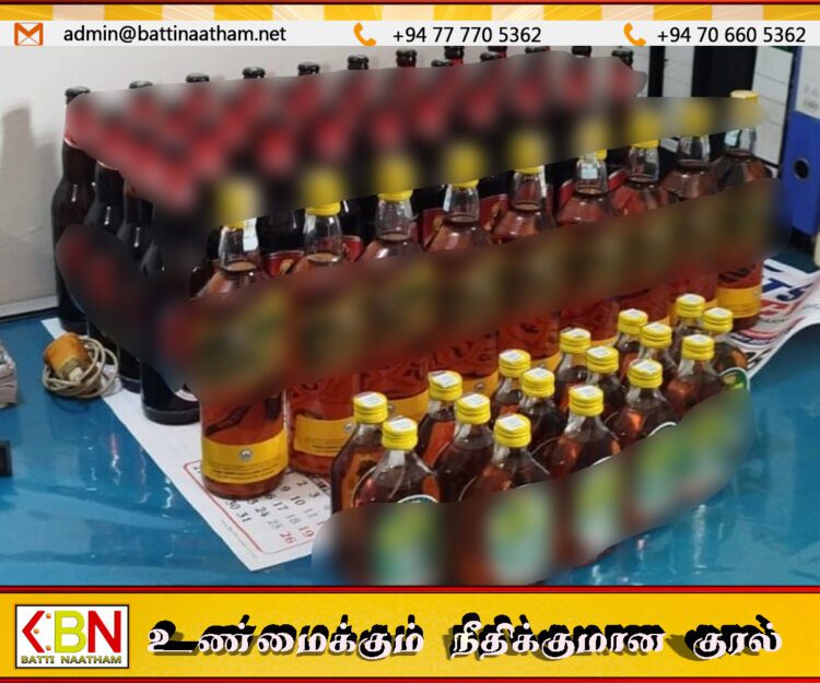 போயா தினத்தில் வீடொன்றில் சட்டவிரோத மதுபான விற்பனையில் ஈடுபட்ட ஒருவர் கைது