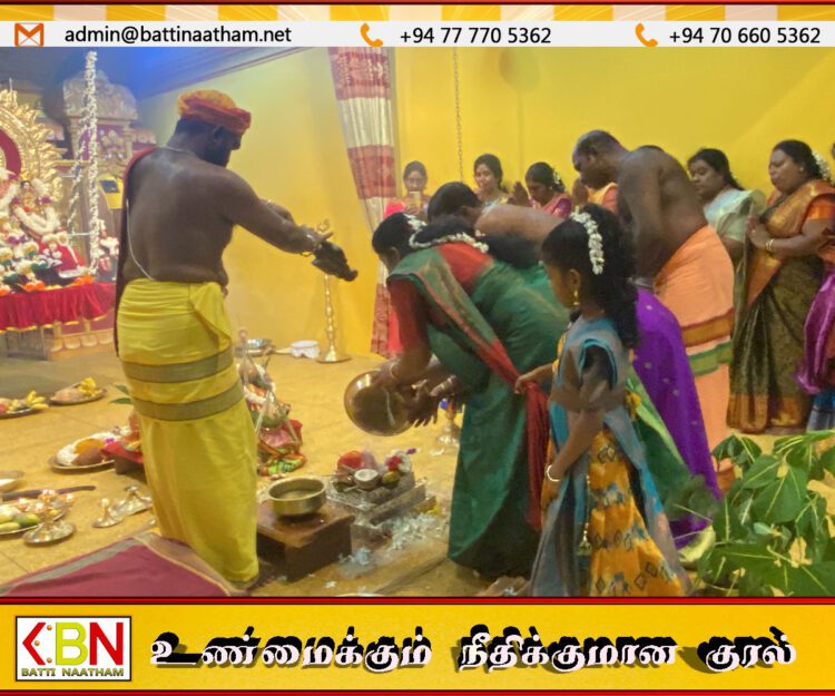 மட்டக்களப்பு ஈழத்து திருச்செந்தூர் முருகன் ஆலயத்தில் நடைபெற்ற திருக்கல்யாண நிகழ்வு