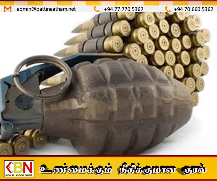 நுகேகொட பாபியிடம் விசாரணை; புதைக்கப்பட்டிருந்த ஒரு கைக்குண்டும் பத்து தோட்டாக்கள் மீட்பு