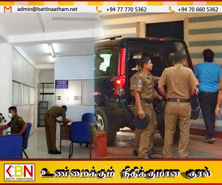 பொலிஸ் நிலையத்திற்குள் இளைஞர் கழுத்தை வெட்டி தற்கொலை முயற்சி