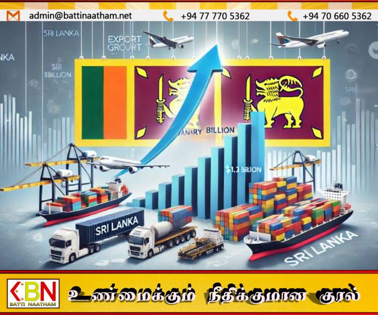 ஜனவரி முதல் செப்டம்பர் வரை இலங்கையின் ஏற்றுமதி வருவாய் 13 பில்லியன் டொலரை நெருங்கியது