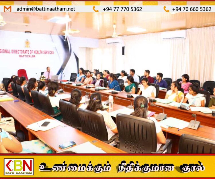 மட்டக்களப்பு மாவட்ட சுகாதார சேவையை வலுப்படுத்த 32 புதிய தாதியர்கள் பணியில் இணைப்பு