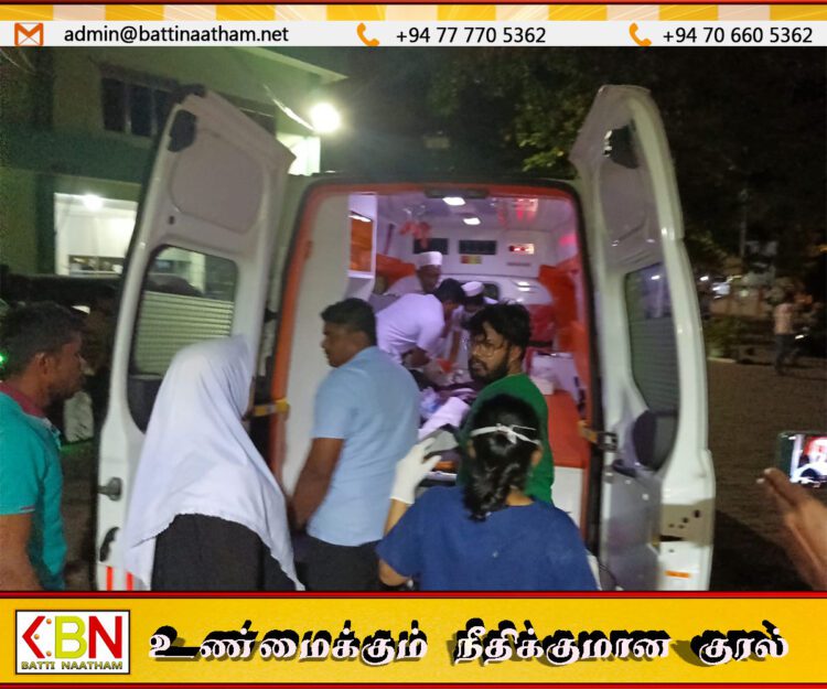 வாகனேரி வீதி விபத்தில் ஒரே குடும்பத்தைச் சேர்ந்த 8 பேர் காயம்
