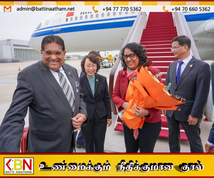 பெண்கள் உலகத் தலைவர்கள் மாநாட்டில் பங்கேற்க சீனாவை சென்றடைந்தார் பிரதமர் ஹரிணி