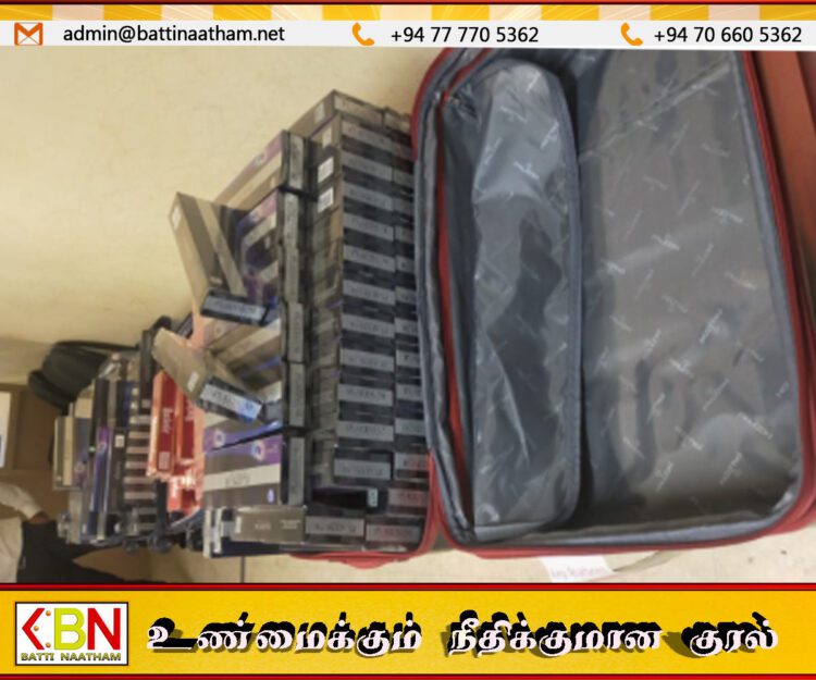 சட்டவிரோதமாக நாட்டிற்கு கொண்டு வரப்பட்ட சிகரெட்டுகளுடன் 23 வயதுடைய இந்தியர் கைது