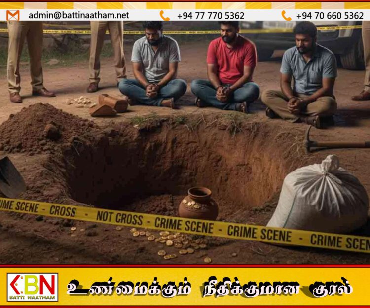 பொலன்னறுவையில் பூஜை மூலம் புதையல் தோண்டிய மூவர் கைது