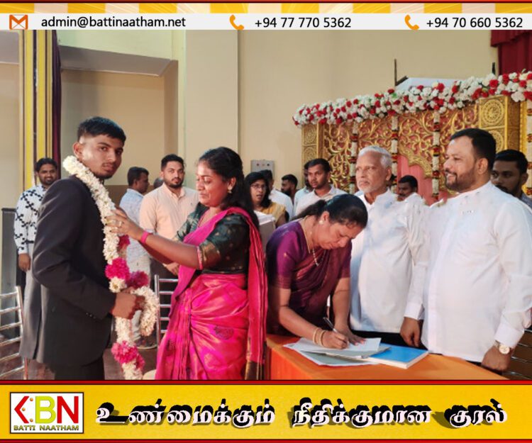 20 தமிழ் மற்றும் சிங்கள தம்பதியினருக்கு வவுனியாவில் நடைபெற்ற பதிவு திருமணம்
