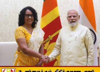 இந்தியப் பிரதமர் மோடியை சந்தித்த இலங்கைப் பிரதமர் ஹரிணி
