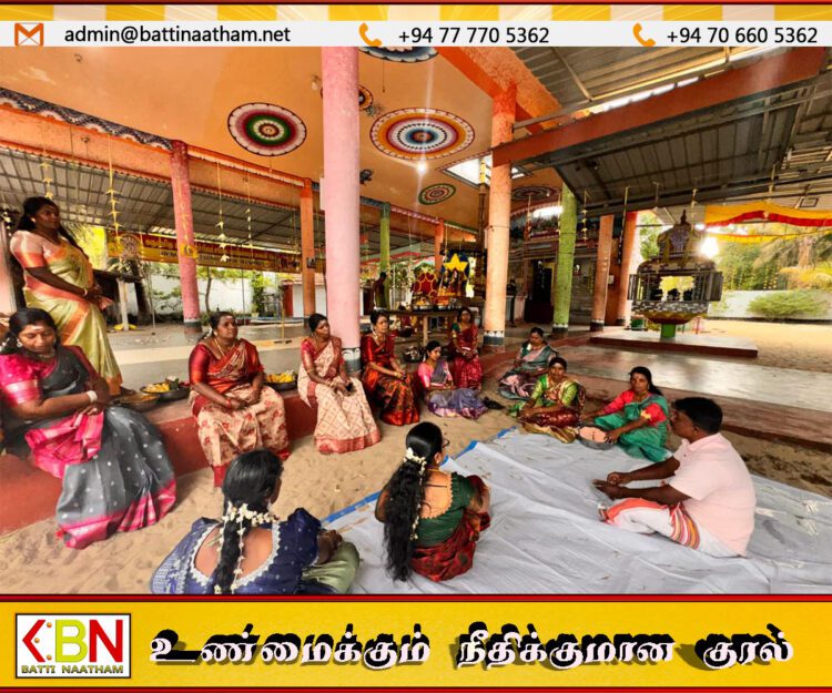 வாழைச்சேனை பேத்தாழை பாலீஸ்வரர் ஆலயத்தில் “பாலாம்பிகா மகளிர் அணி” உருவாக்கம்