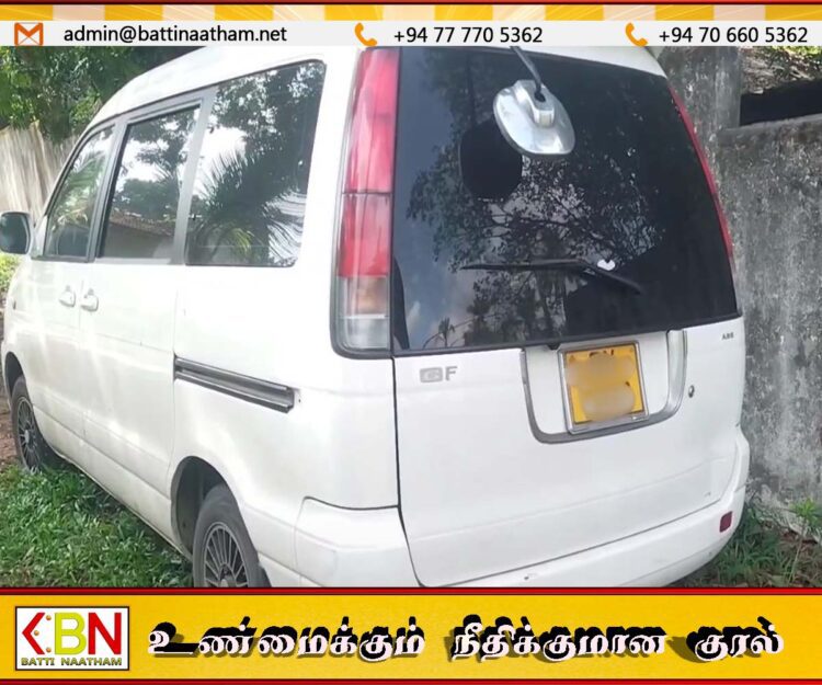 நிட்டம்புவ பகுதியில் வேன் மீது பொலிஸார் துப்பாக்கி பிரயோகம்