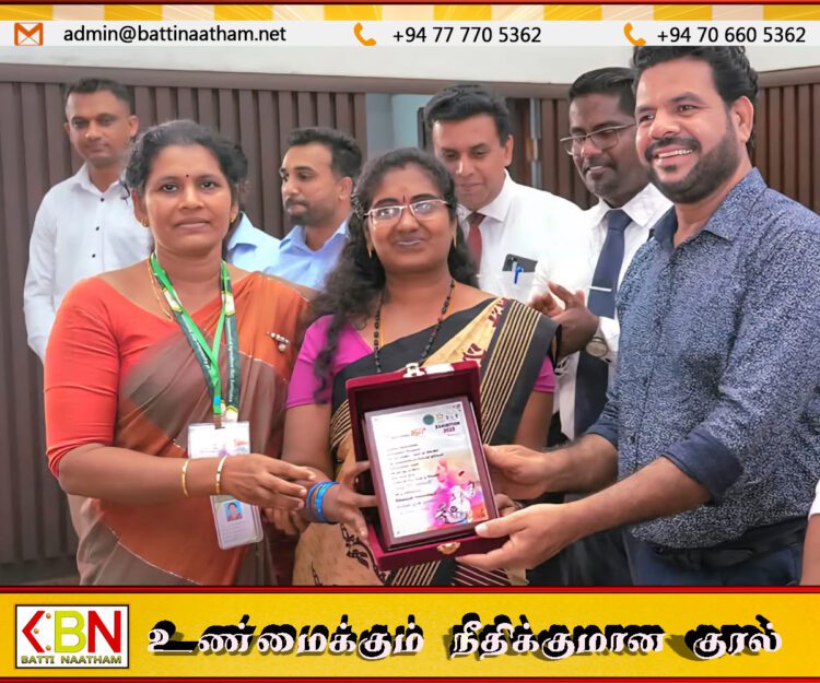 மட்டு சுயதொழில் முயற்சியாளர்கள் சம்மேளனத்தின் உப தலைவி கண்காட்சியில் தேசிய ரீதியில் முதலிடத்தை பெற்று சாதனை