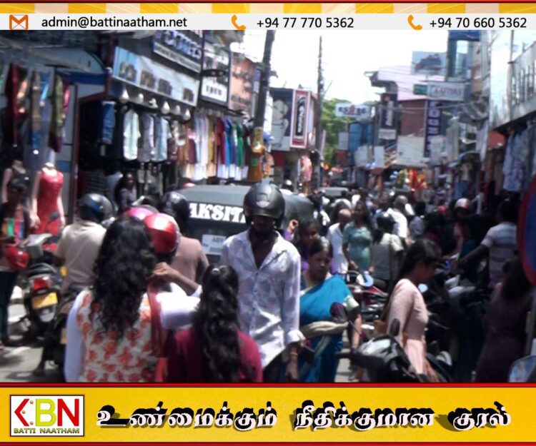 மட்டக்களப்பில் தீபாவளி கொள்வனவு களைகட்டியது